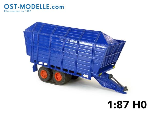 Fortschritt HTS90.04 T088 Schwerguthäckselaufbau F997 - mit Gleisbandfahrwerk dunkelblau rot